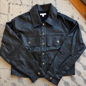 Gianni Bini Black Leather Jacket